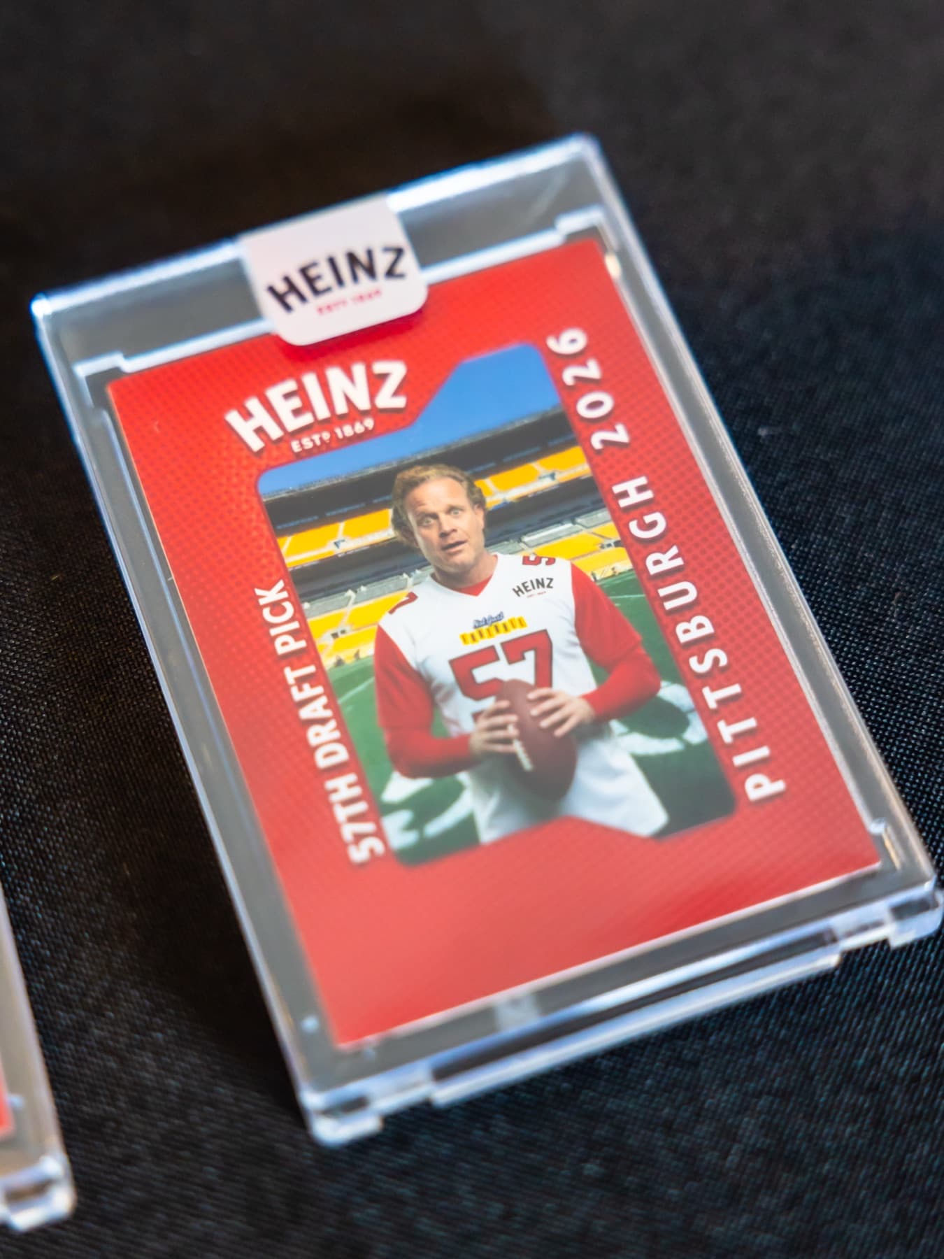 AI trading-card photo experience output produced for a Heinz brand activation.